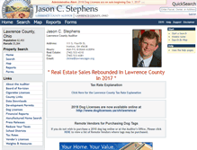 Tablet Screenshot of lawrencecountyauditor.org